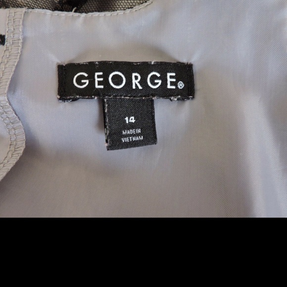 George Girls Party Dress Lace Overlay Tulle 14 - Picture 6 of 6